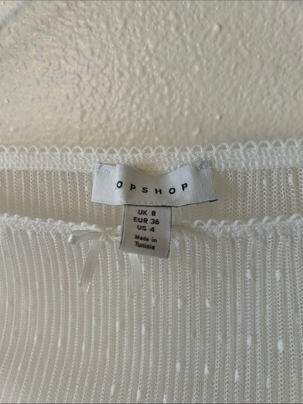 Topshop - Sheer Ivory Lace-Trim Skirt - Picture 3 of 7